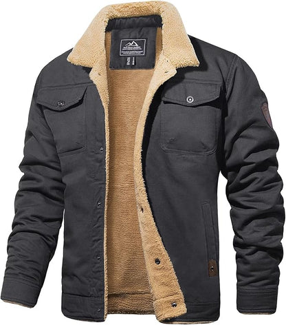 Men's Sherpa Lined Winter Jacket