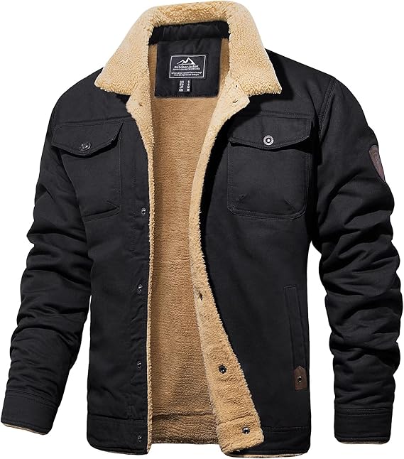 Men's Sherpa Lined Winter Jacket
