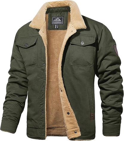 Men's Sherpa Lined Winter Jacket