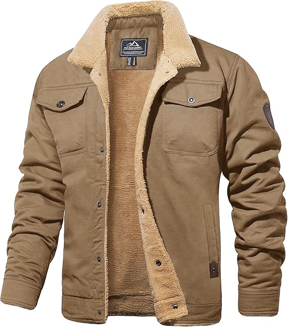Men's Sherpa Lined Winter Jacket